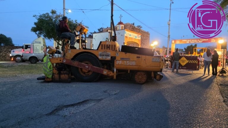 Arranca obra de acceso principal a Santillán