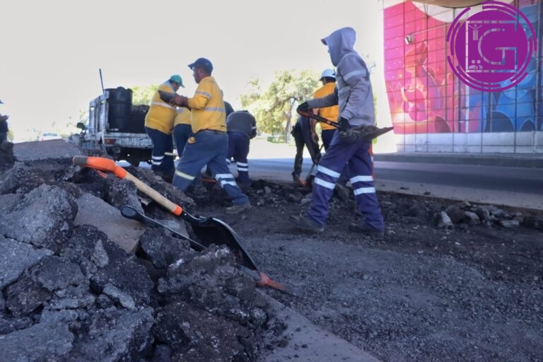 Se atendieron los reportes de bacheo en las colonias El Pueblito, sobre la calle Fray Sebastián de Gallegos y en la colonia Candiles sobre Camino Real.