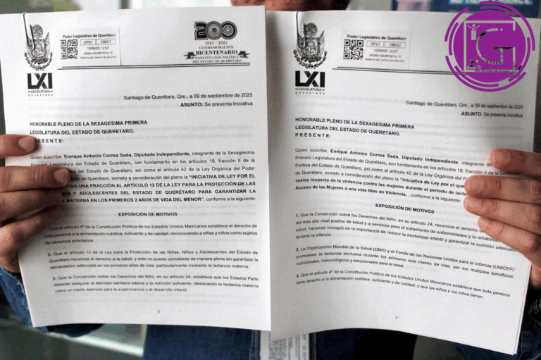 Presenta diputado Correa reformas para cuidar a mamás lactantes y a la niñez
