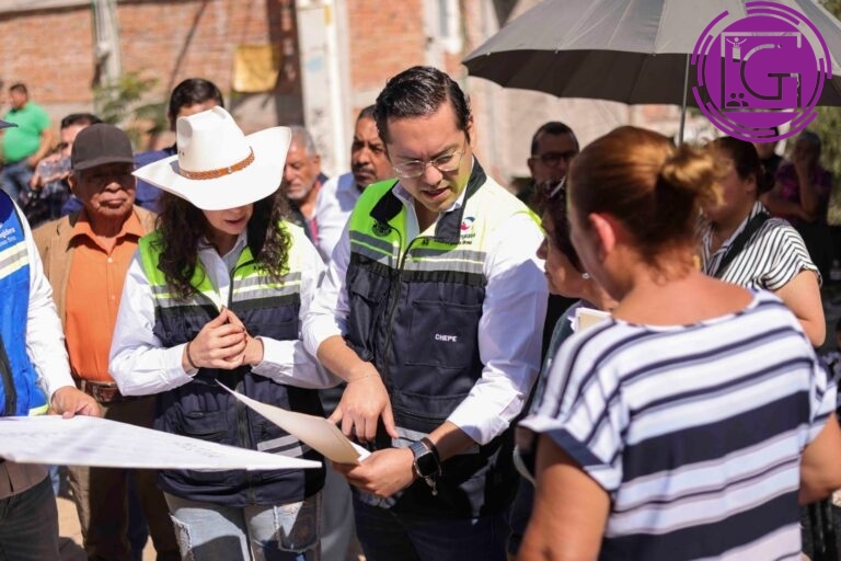 Supervisa Chepe construcción de red de alcantarillado pluvial en colonia Vista Hermosa