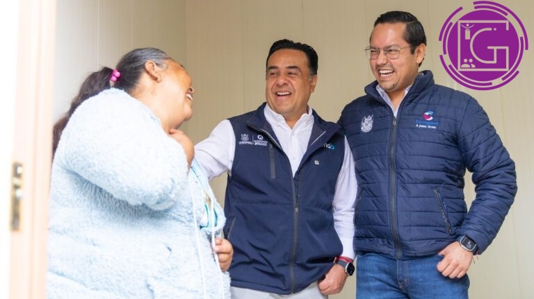 Supervisan Chepe Guerrero y Luis Nava apoyos del programa Cuarto Prefabricado