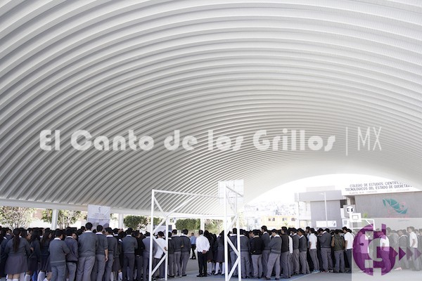 Se entrega arcotecho y barda perimetral al CECyTEQ #Corregidora