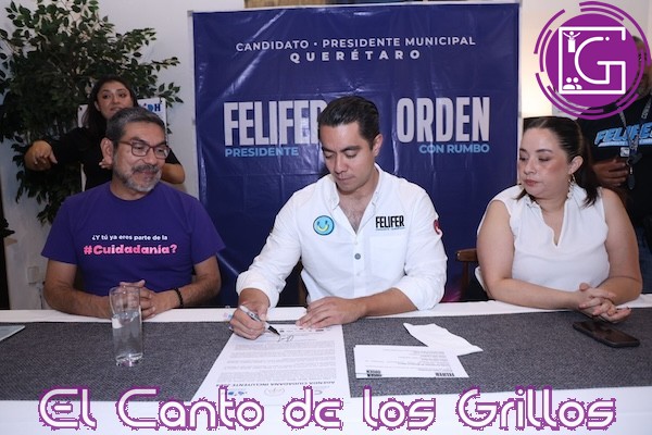 Firma Felifer Macías la Agenda Ciudadana Incluyente 2024