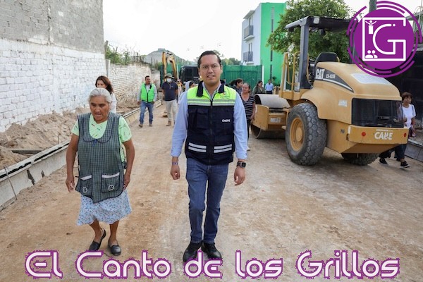 Supervisa Chepe obras de urbanización en El Jaral y Emiliano Zapata