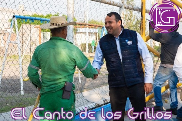Supervisa Roberto Cabrera trabajos de rehabilitación en parque Luis Romero Soto
