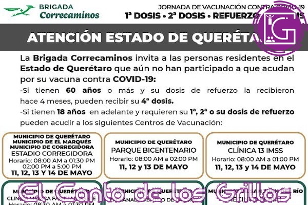 Para llegar a más queretanos, se extiende la Jornada Nacional de Vacunación contra #coronavirus
