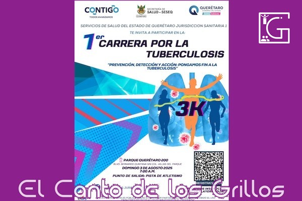 Invita Salud a 1ª Carrera Atlética “Pongamos fin a la tuberculosis”