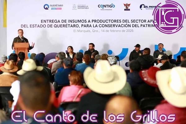 Entrega Marco del Prete apoyos a apicultores