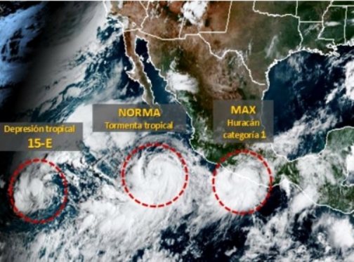 Ojo del huracán #Max, próximo a tocar tierra en #Acapulco