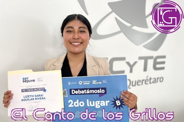 Gana estudiante de Cecyteq 2º lugar en Debatámoslo 2024