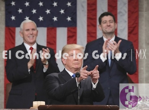 Defiende Trump #muro por dreamers en informe presidencial