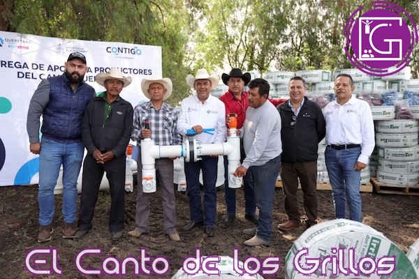 Entrega Sedea oficios de autorización con sistema de riego por goteo en #SJR