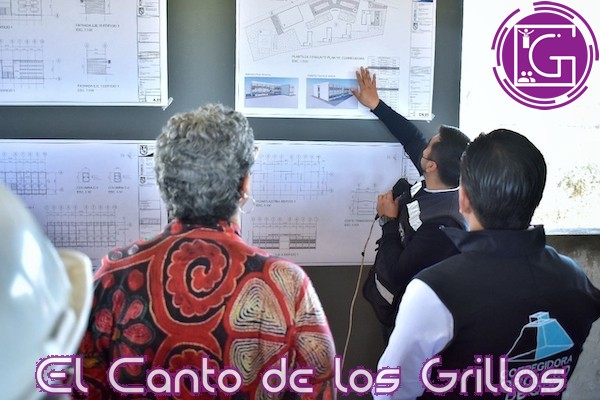 Rectora y alcalde realizan recorrido por obra de nuevo campus #Corregidora