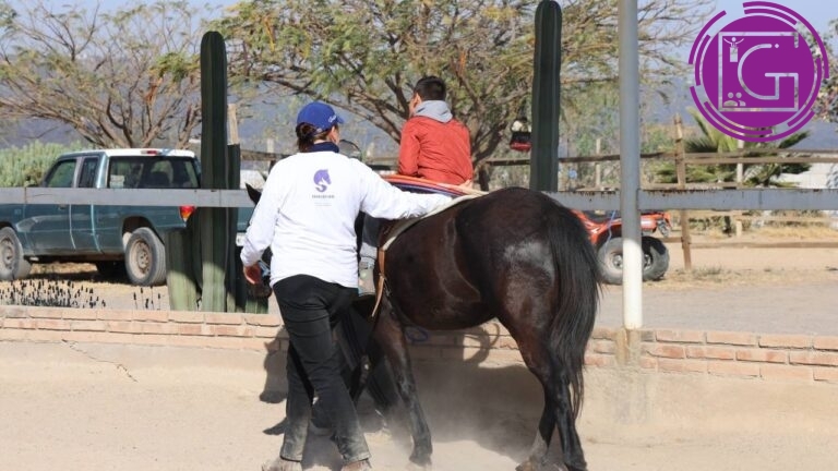 Arrancan sesiones de equinoterapia del programa “Cabalgando Juntos” en la zona metropolitana