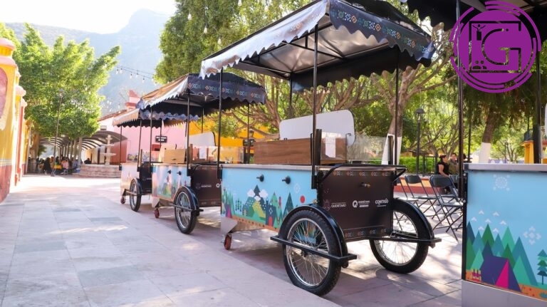 Apoya Turismo a familias de Peñamiller con entrega de carritos para venta de artesanías y alimentos