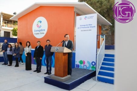 Entrega Chepe Guerrero obras de infraestructura educativa en preescolar de El Paraíso