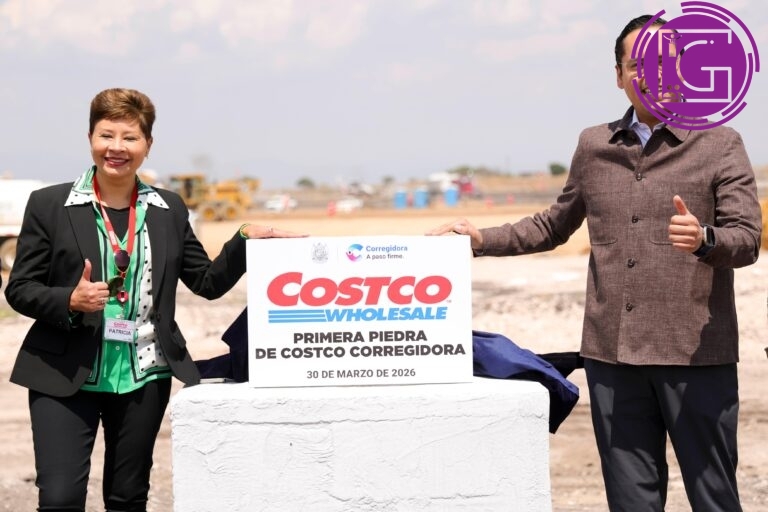 Colocan primera piedra de Costco en Corregidora