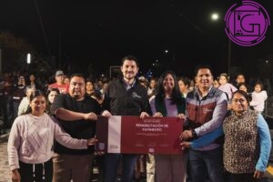 Entrega Héctor Magaña rehabilitación de camino y puente en San José La Laja