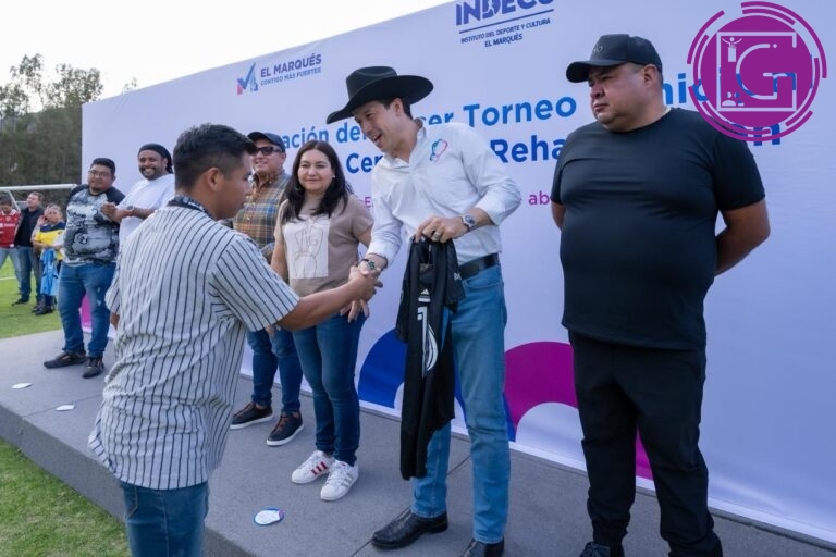 Impulsa El Marqués rehabilitación social con torneo de futbol