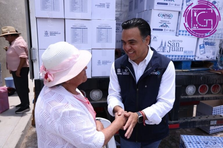 Supervisa Luis Nava entrega de apoyos alimentarios en Huimilpan