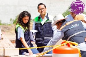 Supervisa Chepe Guerrero construcción de parque en José María Truchuelo