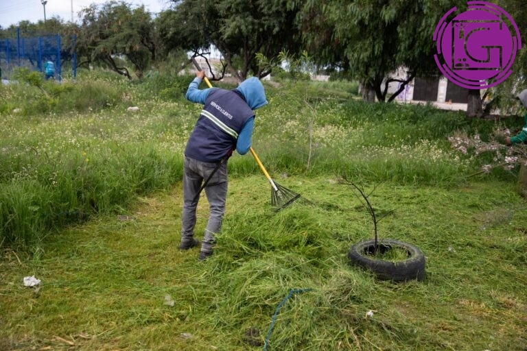 Realiza municipio jornada de mantenimiento en Parque Valle Dorado I