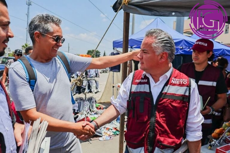 Recorre Santiago Nieto colonias y promete respaldar gestiones ciudadanas