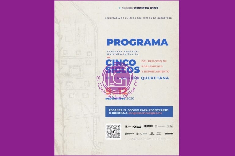 Anuncian Congreso Regional sobre cinco siglos de poblamiento de Querétaro