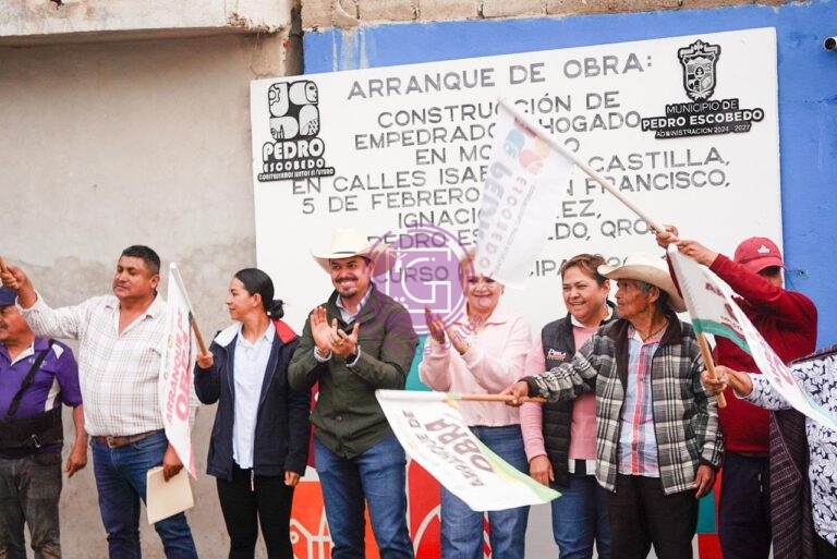 Arranca Beto Nava obras de infraestructura en comunidades de Pedro Escobedo