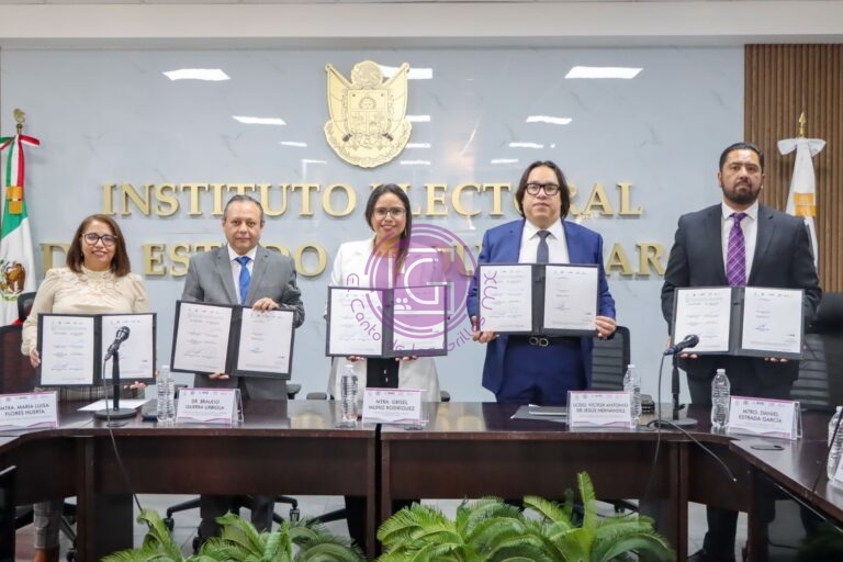 Firman instituciones convenio para fortalecer proceso electoral en Querétaro