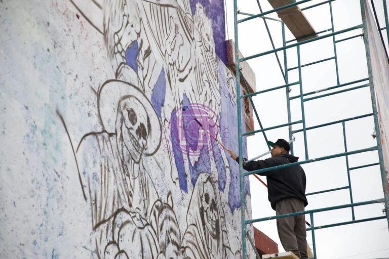 Preparan “Mural de las Ánimas” para el Festival de Día de Muertos